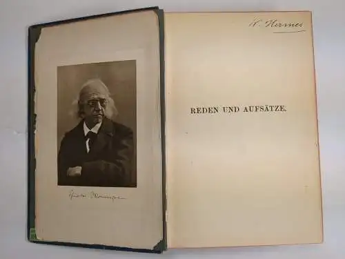 Buch: Reden und Aufsätze, Mommsen, Theodor. 1905, Weidmannsche Buchhandlung