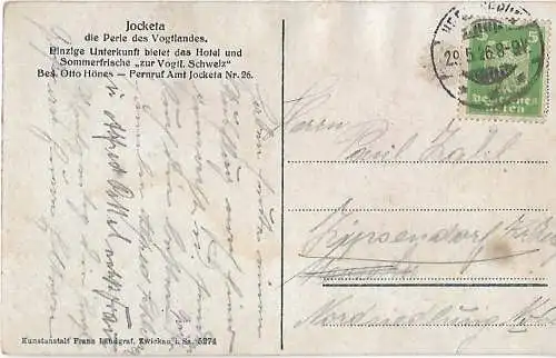 AK Voglt. Schweiz. Elstertalbrücke mit steinernem Gesicht. ca. 1926, Postkarte