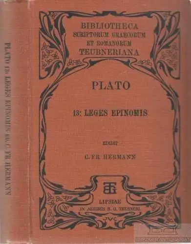 Buch: Platonis Dialogi secundum Thrasylli Tetralogias Dispositi, Vol. V, Platon