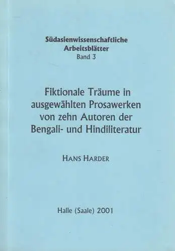 Buch: Fiktionale Träume in ausgewählten Prosawerken von zehn Autoren... Harder