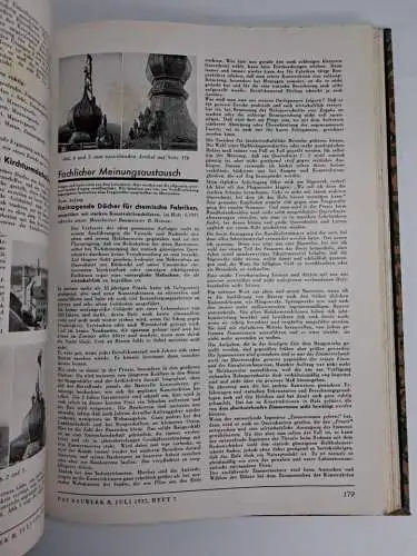 4 Bücher Das Bauwerk - Ausgabe B Der Holzbau 1936-1938 + 1942, gebraucht, gut