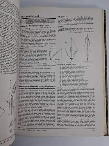 4 Bücher Das Bauwerk - Ausgabe B Der Holzbau 1936-1938 + 1942, gebraucht, gut