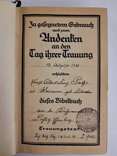 Biblia: Die Bibel, Martin Luther, 1932, Württembergische Bibelanstalt