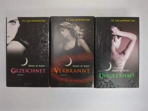 3 Bücher House of Night, Cast P. C. &  Kristin, S. Fischer, 3 Bände, Fantasy