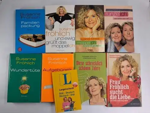 9 Bücher Susanne Fröhlich: Runzelich; Moppelich; Wundertüte; Aufgebügelt ...