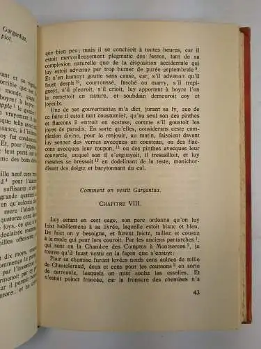 Buch: Gargantua, Francois Rabelais, 1951, Delmas, französischer Roman