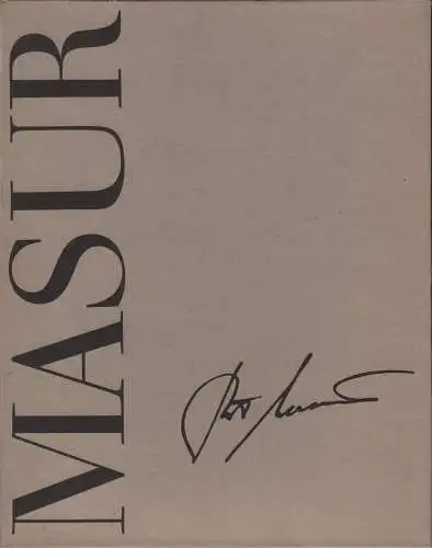 Buch: Der Gewandhauskapellmeister Kurt Masur, Fritzsch, Annette; Simon, Maren