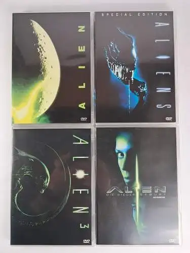 4 DVDs Aliens: Aliens 3, Alien, Aliens special Edition, Alien die Wiedergeburt