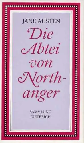 Sammlung Dieterich 386, Die Abtei von Northanger, Austen, Jane. 1980