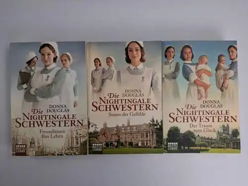 3 Bücher Die Nightingale-Schwestern, Donna Douglas, Bastei Lübbe, 3 Bände
