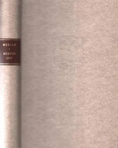 Buch: Hessen 1655, Merian, Matthäus, 1966, Bärenreiter, Faksimile, sehr gut