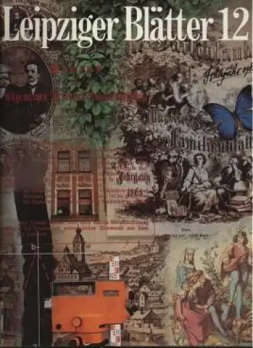 Leipziger Blätter. Heft 12, Richter, Helmut u.a. 1988, E. A. Seemann Verlag