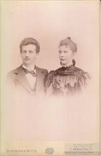 Portrait bürgerliches junges Paar, Fotografie. Fotobild, gebraucht, gut