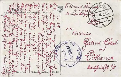 AK Paul Hey. Frühling, ca. 1918, gebraucht, gut