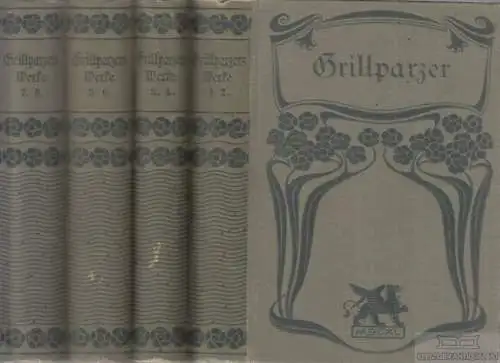 Buch: Grillparzers Werke in acht Bänden, Grillparzer, Franz. 8 in 4 Bände