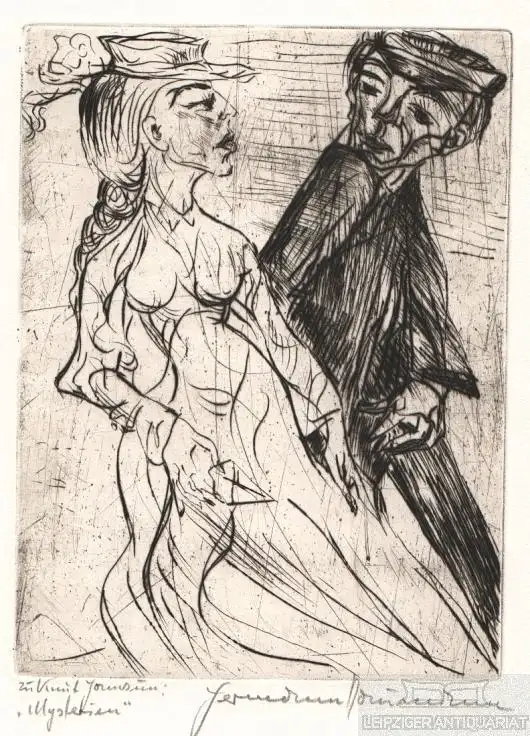 Radierung: zu Knut Hamsun Mysterien, Naumann, Hermann. Kunstgrafik, 1973 0