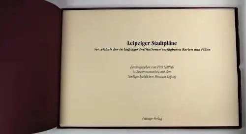 Buch: Leipziger Stadtpläne, Boden, Heike / Hecht, A. / Nabert, T. 1994