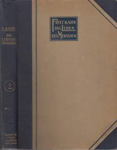 Buch: Das Leben des Menschen, Kahn, Fritz, Band 2, Einzelband, 1924, Kosmos