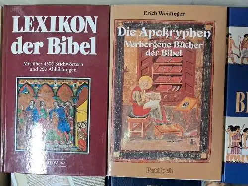 19 Bücher - Großes Buchpaket Bibeln, Altes & Neues Testament + Apokryphen