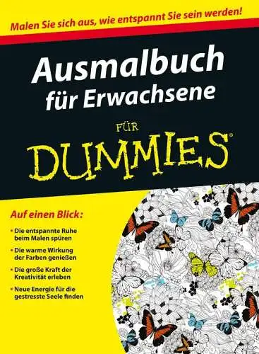 Buch: Ausmalbuch für Erwachsene für Dummies, 2015, Wiley-VCH, gebraucht sehr gut