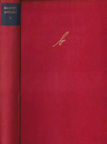 Buch: Stücke. Band X. Brecht Bertolt, 1958, Aufbau-Verlag, Schweyk, Kreidekreis