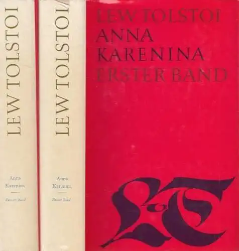 Buch: Anna Karenina, Tolstoi, Lew. 2 Bände, Gesammelte Werke in 20 Bänden, 1967