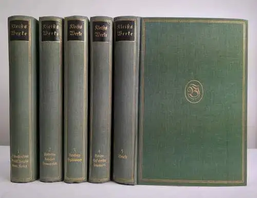 Buch: Heinrich von Kleist - Werke, 5 Bände, Bibliographisches Institut, Leipzig
