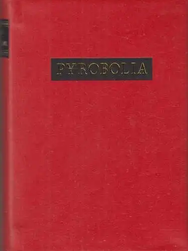 Buch: Pyrobolia, Prinzler, Heinz. 1981, Verlag für Grundstoffindustrie
