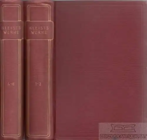 Buch: Heinrich v. Kleists Werke in sechs Teilen, Kleist, Heinrich von