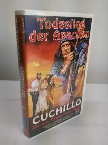 VHS: Todeslied der Apachen.  Cuchillo - Ein roter Krieger nimmt Rache. Western