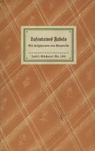Insel-Bücherei 185, Lafontaines Fabeln, Lafontaine. 1935, Insel Verlag