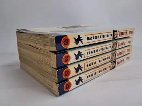 Manga: Naruto Nr. 62-65, Masashi Kishimoto, Carlsen Manga, 4 Bände, Shonen