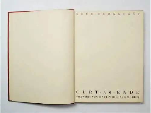 Buch: Neue Werkkunst, am Ende, Curt. 1929, Friedrich Ernst Hübsch Verlag