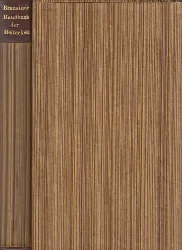 Buch: Handbuch der Heiterkeit. Branstner / Ticha, 1980, Mitteldeutscher Verlag