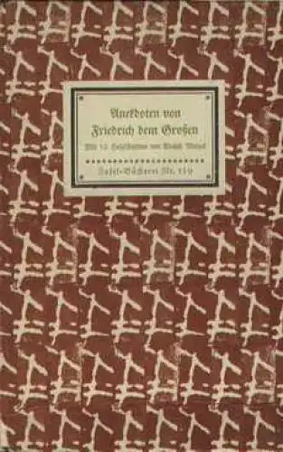 Insel-Bücherei 159, Anekdoten von Friedrich dem Großen, Schneider, Reinhold