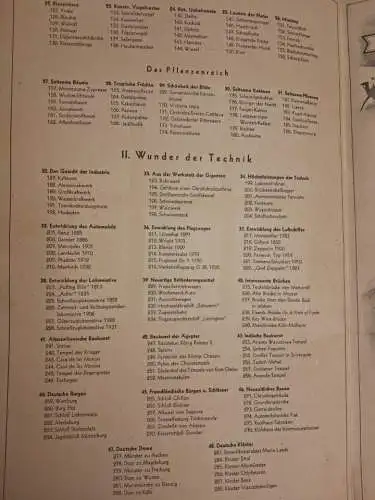 Sammelbilderalbum: Wunder aus Technik und Natur, vollständig, Eckstein-Halpaus