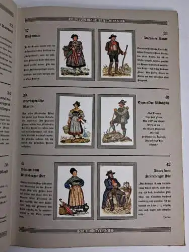 Sammelbilderalbum: Deutsche Volkstrachten, vollständig, Haus Neuerburg, Köln