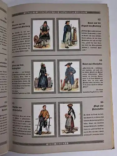 Sammelbilderalbum: Deutsche Volkstrachten, vollständig, Haus Neuerburg, Köln