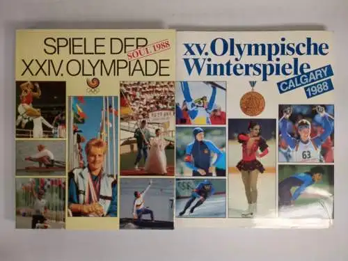 7 Bücher Olympische Spiele, 1976/1980/1984/1988, Montreal, Innsbruck, Soul ...