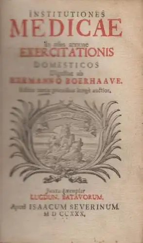 Buch: Institutiones medicae. Boerhaave, Herman, 1730, Isaacum Severinum