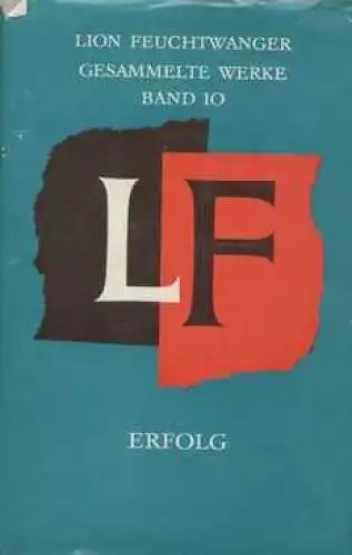 Buch: Erfolg, Feuchtwanger, Lion. Gesammelte Werke, 1969, Aufbau-Verlag