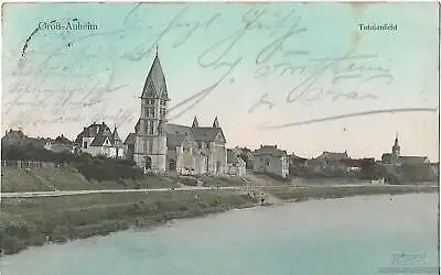 AK Groß-Auheim. Totalansicht. ca. 1915, Postkarte. Serien Nr, ca. 1915