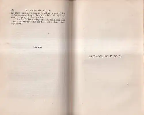 Buch: A Tale of Two Cities, Pictures from Italy, Humphrey's Clock, Dickens, 3in1