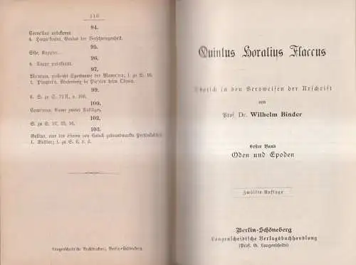 Buch: Catull, Horaz, Ausgewählte Gedichte; Oden und Epoden; Satiren und Episteln