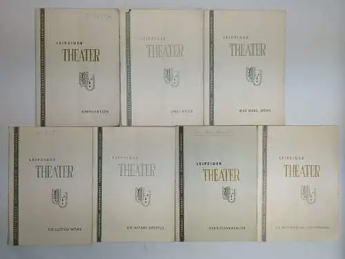 44 Programmhefte Theater Oper Schauspiel Leipzig: Fledermaus, Macbeth, Witwe ...