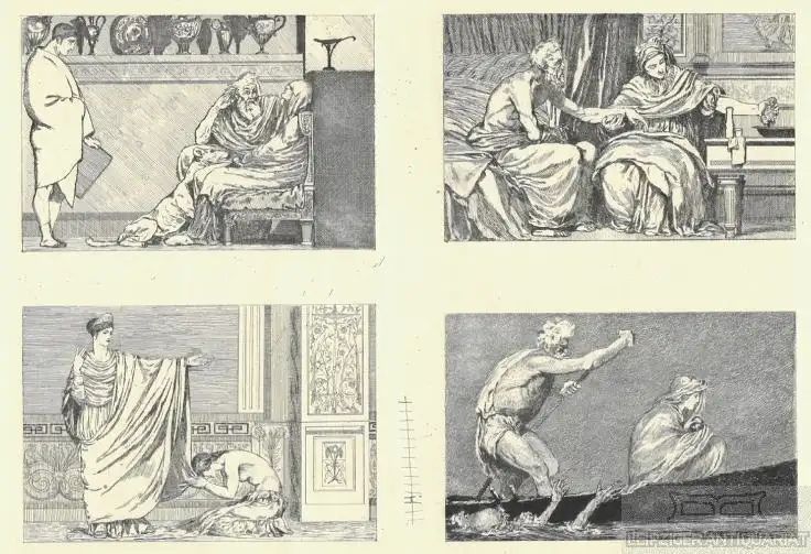 Radierung: Amor und Psyche. Blatt 21, Klinger, Max. Kunstgrafik, 1880 0