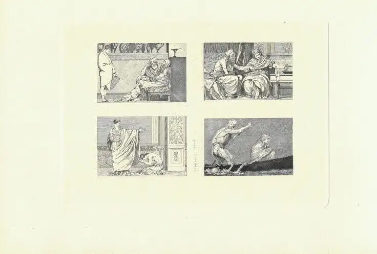 Radierung: Amor und Psyche. Blatt 21, Klinger, Max. Kunstgrafik, 1880 1