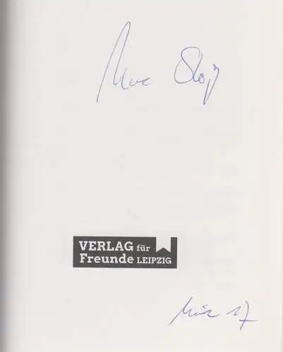 Buch: Feldstraße. Stöß, Uwe, 2017, Verlag für Freunde, signiert, sehr gut