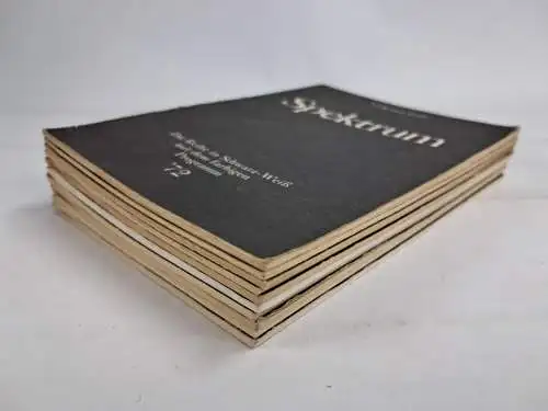 10 Werbehefte Spektrum Verlag Volk und Welt 72, 74, 76, 77, 78, 80, 81, 84,89,90