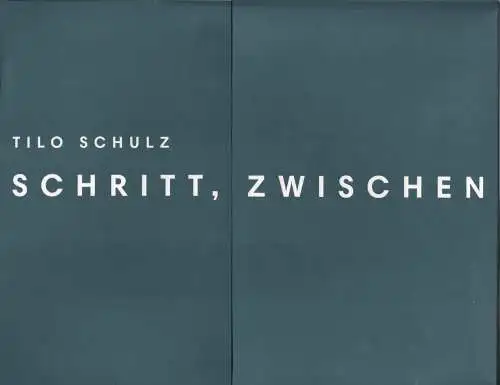 Ausstellungskatalog: Schritt, Zwischen, Schulz, Tilo, 2015, Verlag Moderne Kunst